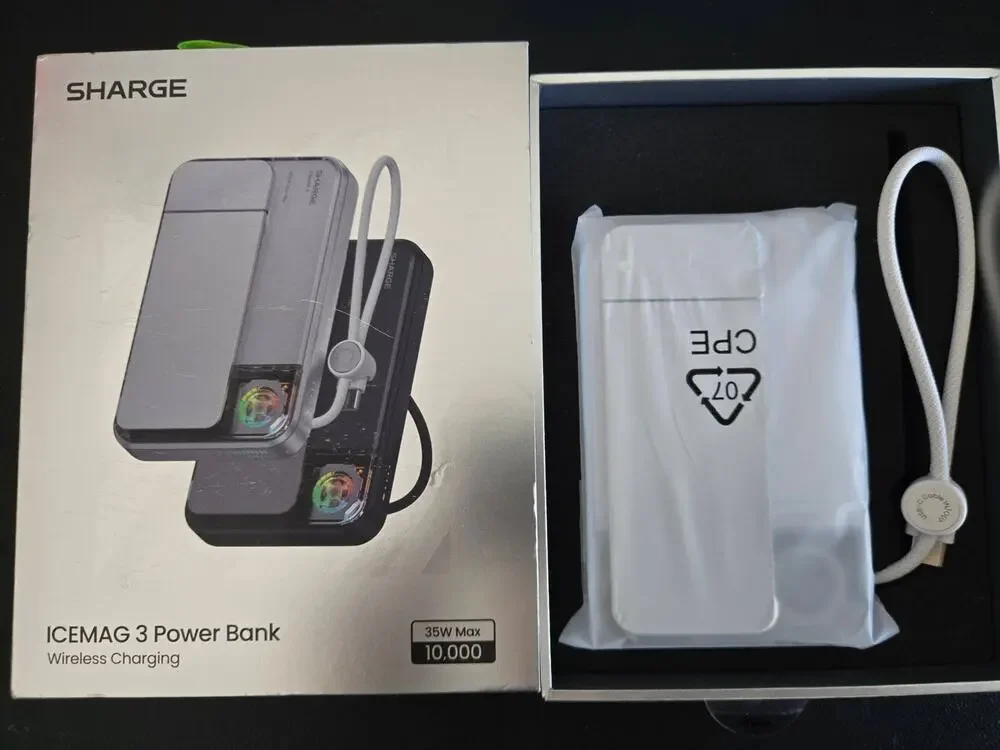 Sharge ICEMAG 3 MagSafe Portable Charger, Qi2.2 25W Magnetic Power Bank
